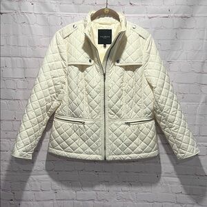 Talbots Cream Quilted Jacket